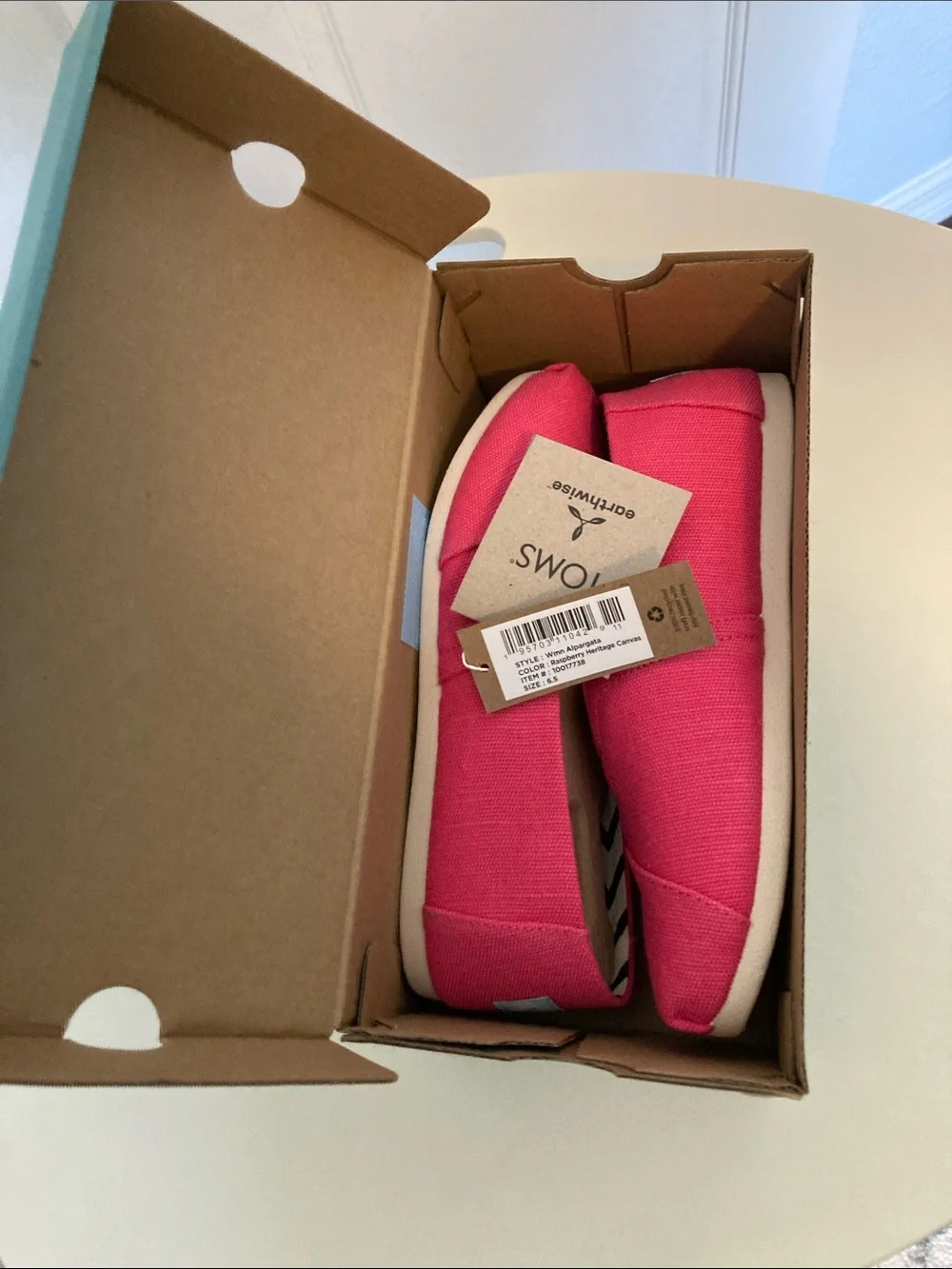 Women's TOMS Slip-On Canvas Alpargata Classic Shoes NIB